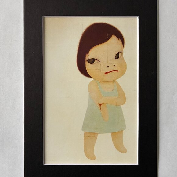 Chronicle Books Other - NWT ART PRINT WITH MAT: Slight Fever, Yoshitomo Nara